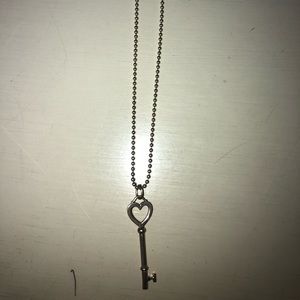 Tiffany & Co. heart key necklace pendant